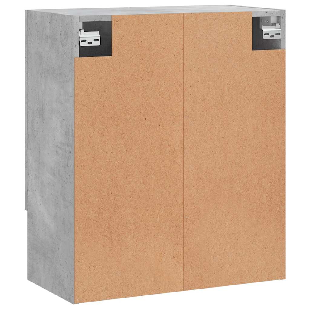 vidaXL Ντουλάπι Τοίχου Γκρι Σκυρ. 60x31x70 εκ. Επεξεργασμένο Ξύλο