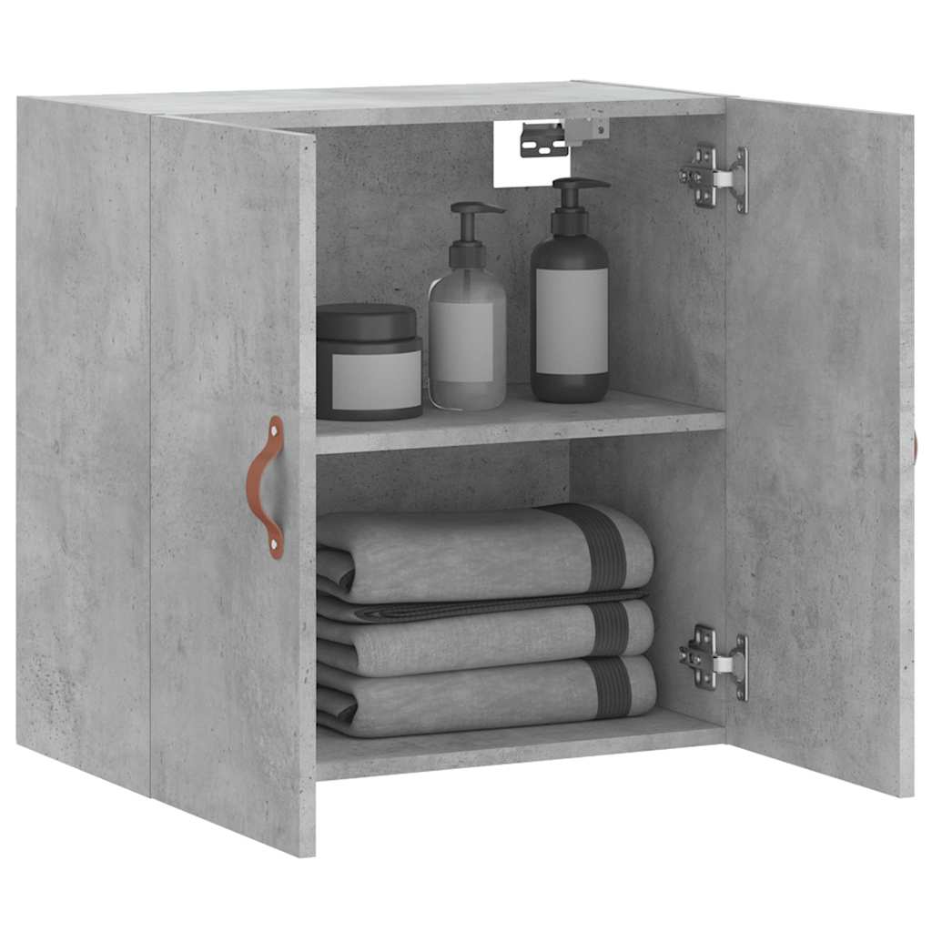 vidaXL Ντουλάπι Τοίχου Γκρι Σκυρ. 60x31x60 εκ. Επεξεργασμένο Ξύλο