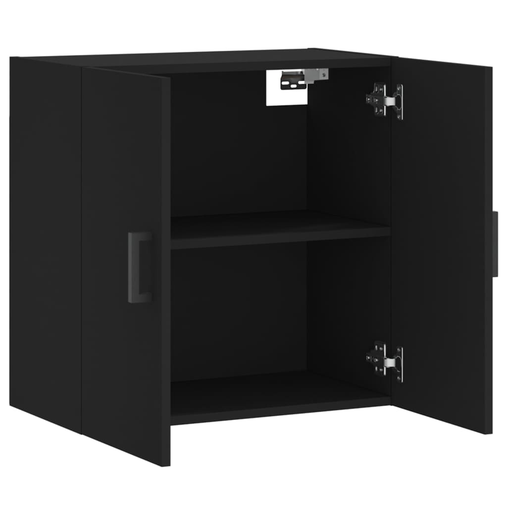 vidaXL Ντουλάπι Τοίχου Μαύρο 60 x 31 x 60 εκ. από Επεξεργασμένο Ξύλο