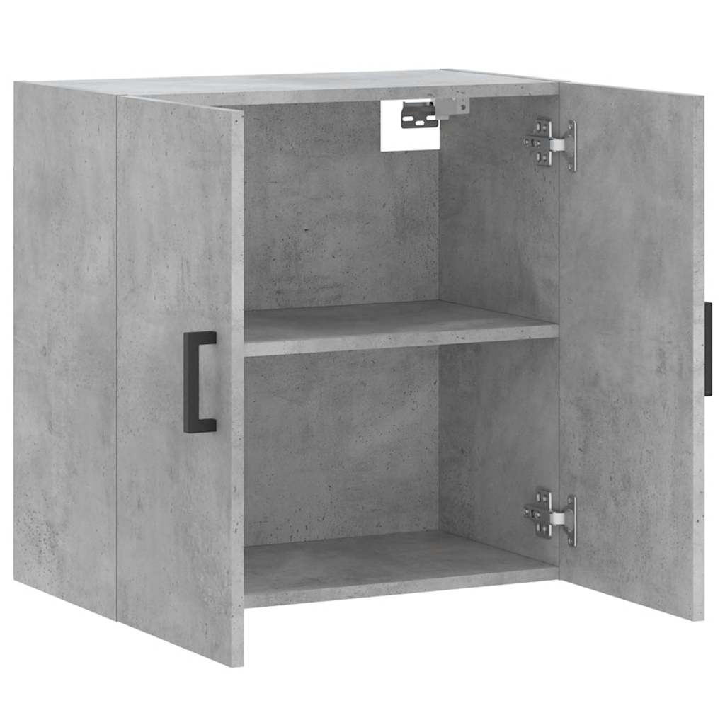 vidaXL Ντουλάπι Τοίχου Γκρι Σκυροδέματος 60x31x60 εκ. Επεξεργ. Ξύλο