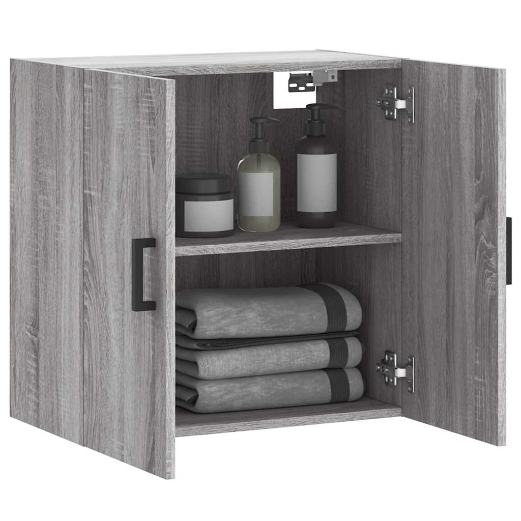 vidaXL Ντουλάπι Τοίχου Γκρι Sonoma 60x31x60 εκ. από Επεξεργασμένο Ξύλο