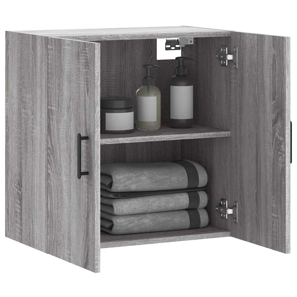 vidaXL Ντουλάπι Τοίχου Γκρι Sonoma 60x31x60 εκ. από Επεξεργασμένο Ξύλο
