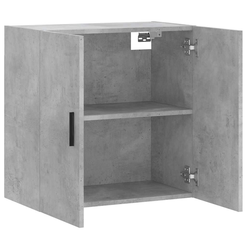vidaXL Ντουλάπι Τοίχου Γκρι Σκυροδέματος 60x31x60 εκ. Επεξεργ. Ξύλο