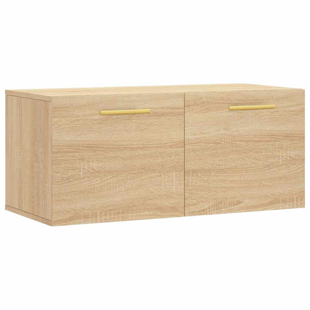 vidaXL Ντουλάπι Τοίχου Sonoma Δρυς 80x36,5x35 εκ. Επεξεργασμένο Ξύλο