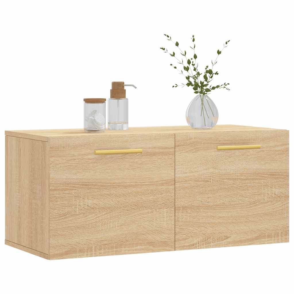 vidaXL Ντουλάπι Τοίχου Sonoma Δρυς 80x36,5x35 εκ. Επεξεργασμένο Ξύλο