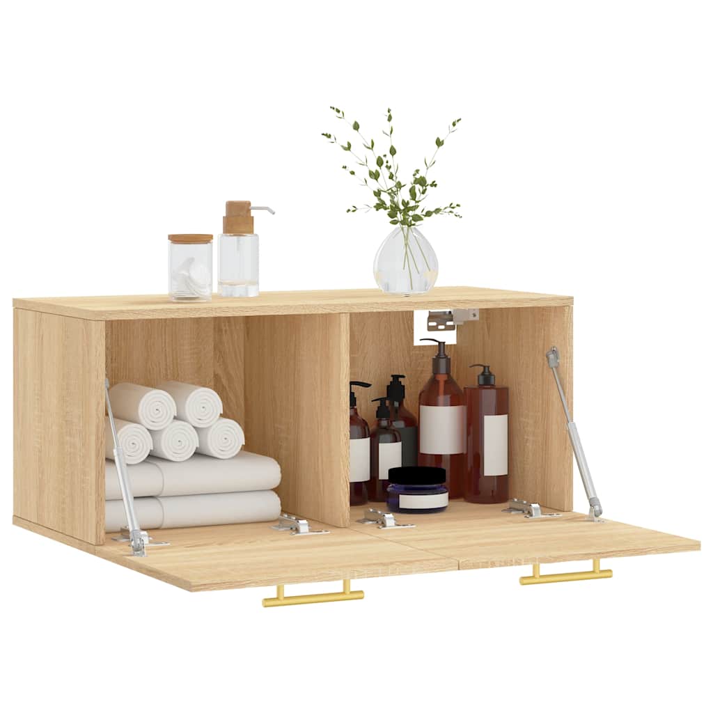 vidaXL Ντουλάπι Τοίχου Sonoma Δρυς 80x36,5x35 εκ. Επεξεργασμένο Ξύλο