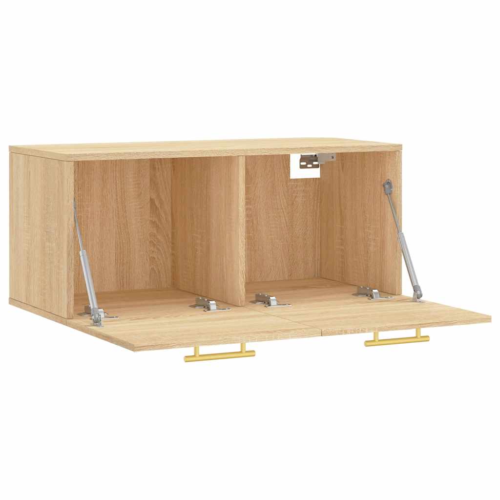 vidaXL Ντουλάπι Τοίχου Sonoma Δρυς 80x36,5x35 εκ. Επεξεργασμένο Ξύλο