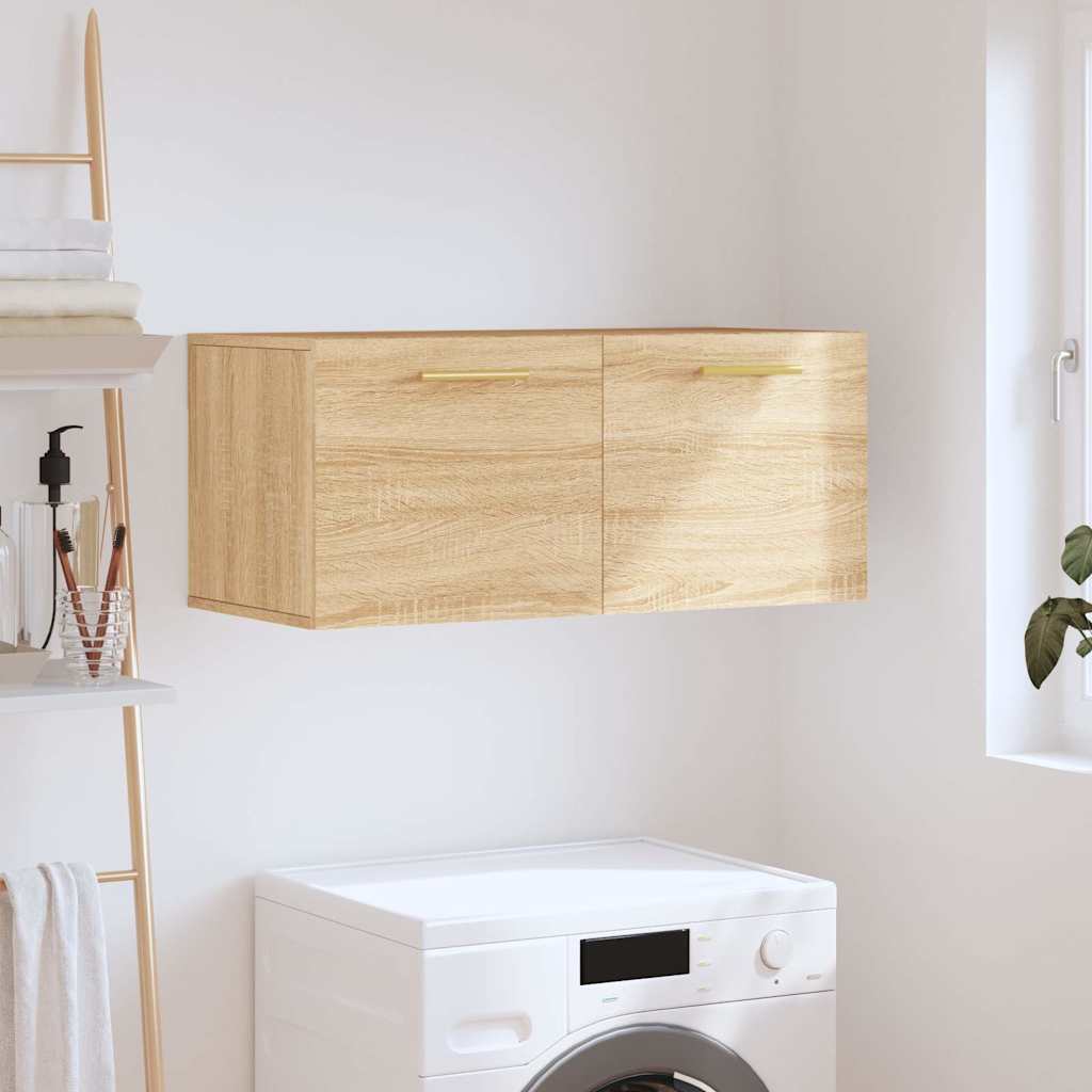 vidaXL Ντουλάπι Τοίχου Sonoma Δρυς 80x36,5x35 εκ. Επεξεργασμένο Ξύλο