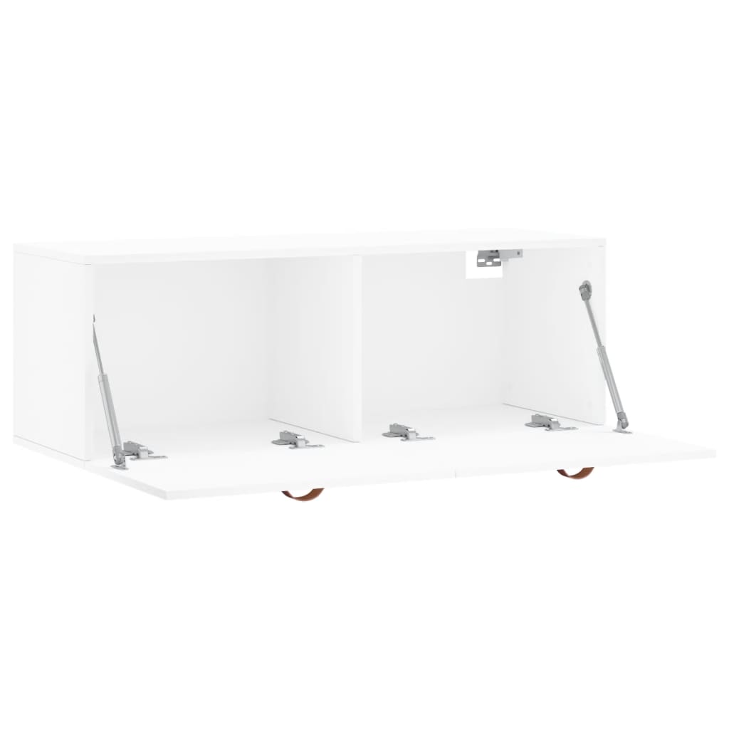 vidaXL Ντουλάπι Τοίχου Λευκό 100x36,5x35 εκ. από Επεξεργασμένο Ξύλο