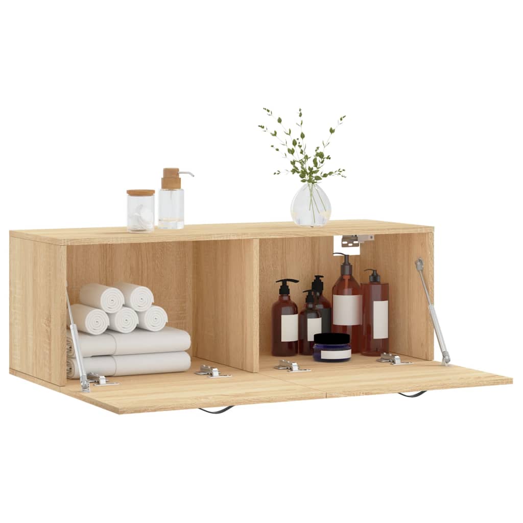 vidaXL Ντουλάπι Τοίχου Sonoma Δρυς 100 x 36,5 x 35 εκ. Επεξεργ. Ξύλο