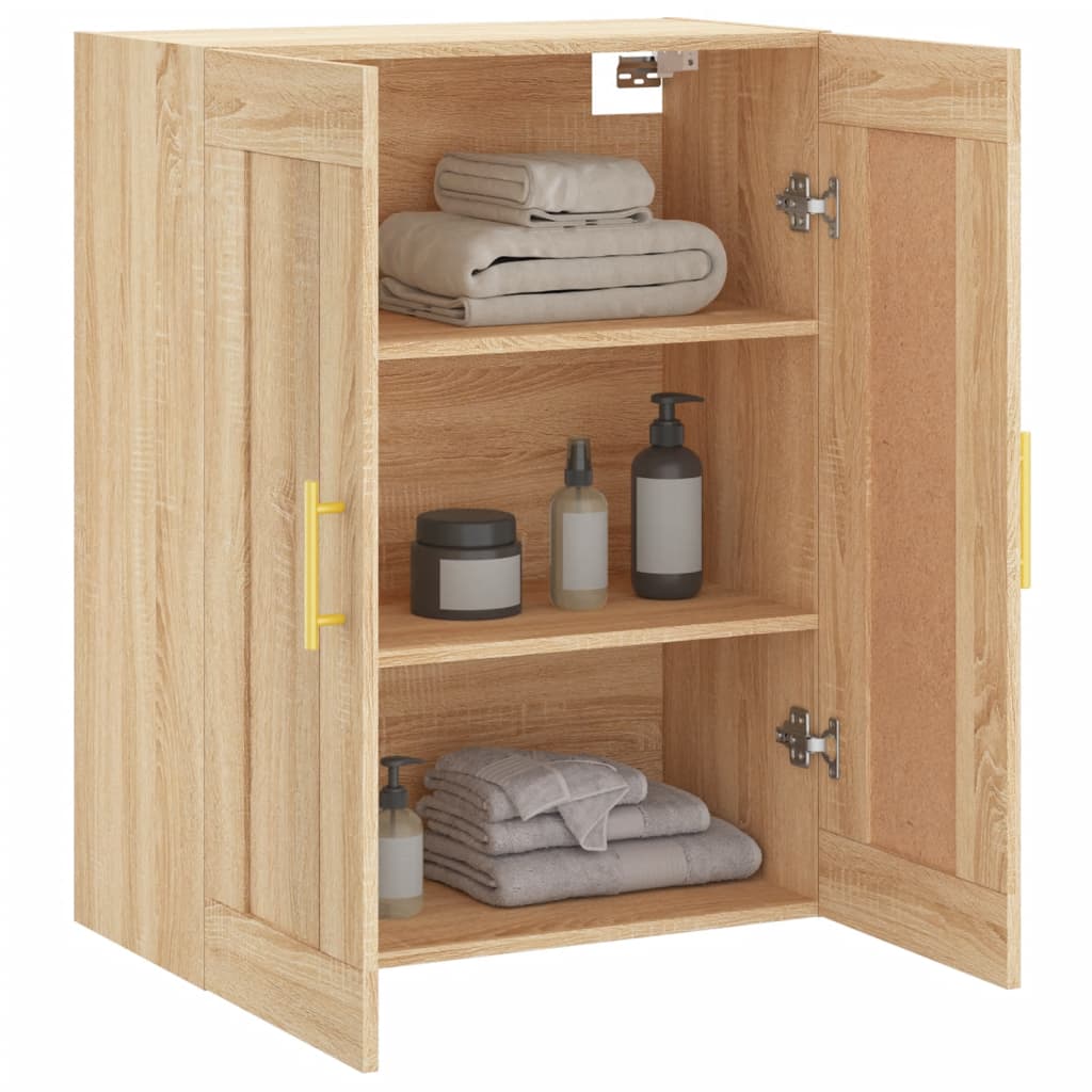 vidaXL Ντουλάπι Επιτοίχιο Sonoma Δρυς 69,5 x 34 x 90 εκ. Επεξεργ. Ξύλο