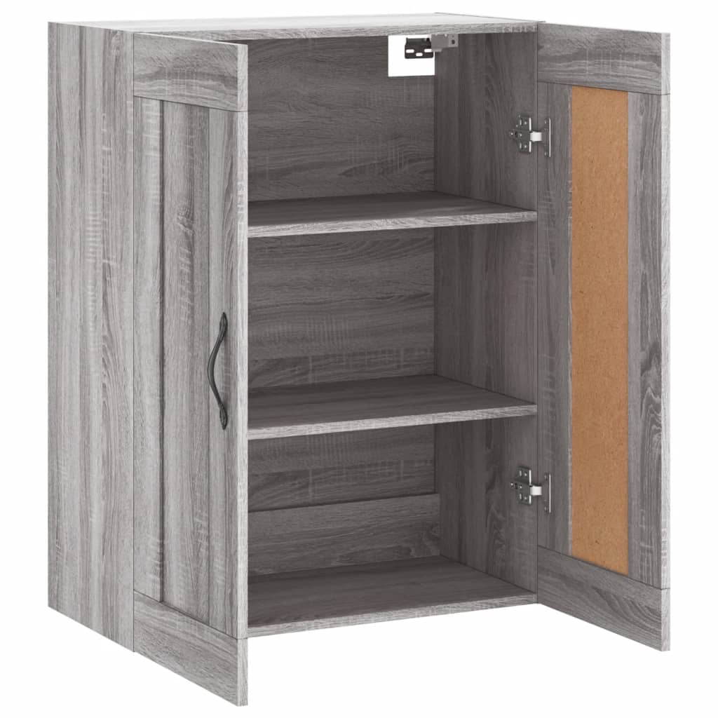 vidaXL Ντουλάπι Επιτοίχιο Γκρι Sonoma 69,5 x 34 x 90 εκ. Επεξεργ. Ξύλο