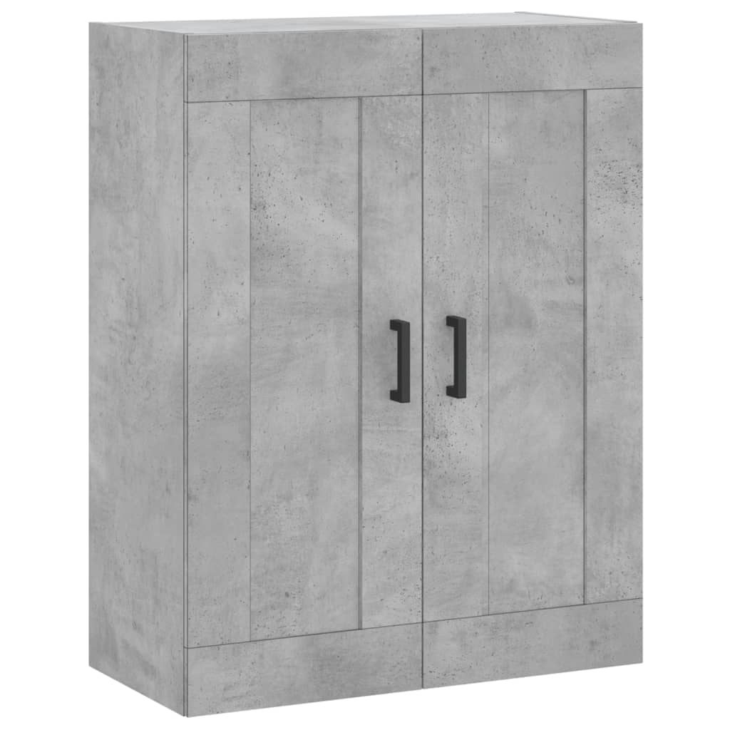 vidaXL Ντουλάπι Επιτοίχιο Γκρι Σκυροδεμ. 69,5x34x90 εκ. Επεξεργ. Ξύλο