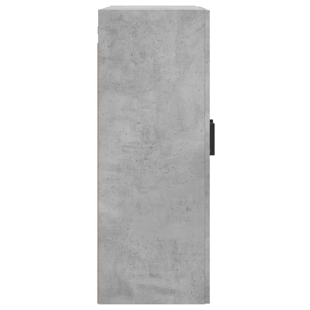 vidaXL Ντουλάπι Επιτοίχιο Γκρι Σκυροδεμ. 69,5x34x90 εκ. Επεξεργ. Ξύλο
