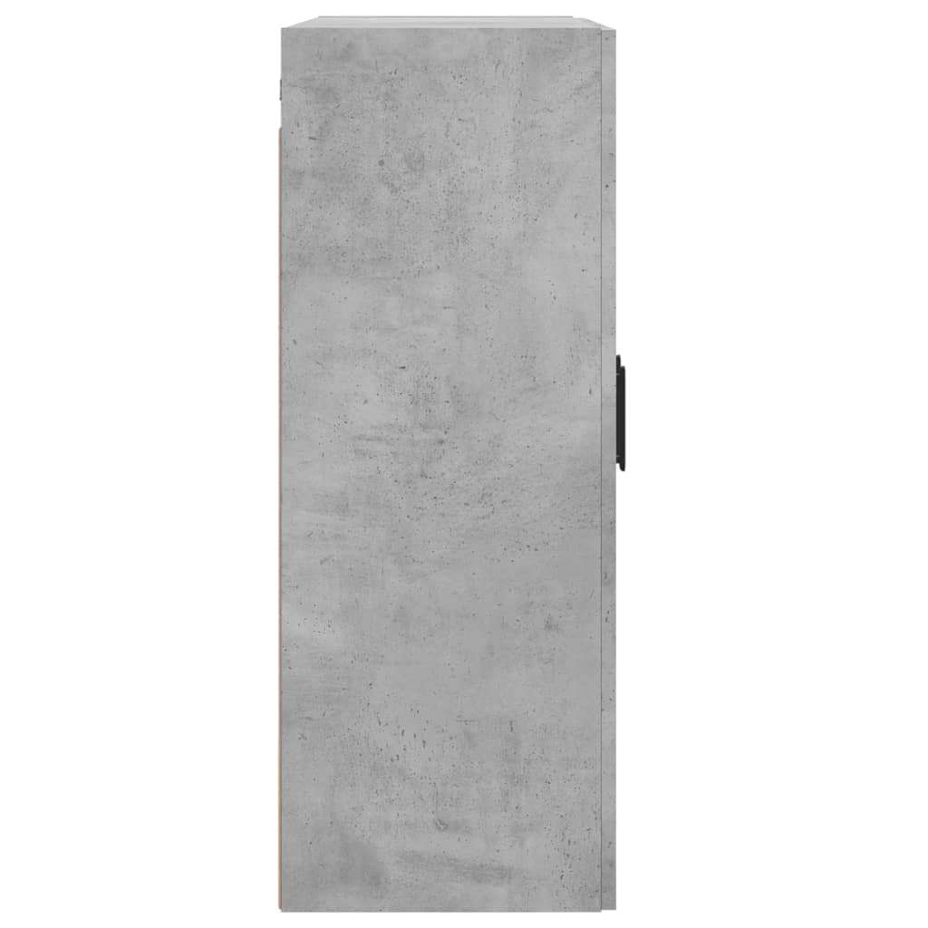 vidaXL Ντουλάπι Επιτοίχιο Γκρι Σκυροδεμ. 69,5x34x90 εκ. Επεξεργ. Ξύλο