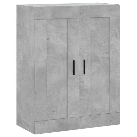 vidaXL Ντουλάπι Επιτοίχιο Γκρι Σκυροδεμ. 69,5x34x90 εκ. Επεξεργ. Ξύλο