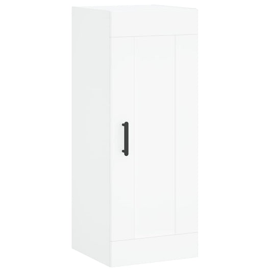 vidaXL Ντουλάπι Τοίχου Λευκό 34,5 x 34 x 90 εκ. από Επεξεργασμένο Ξύλο
