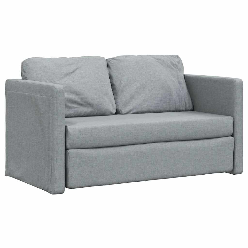 vidaXL Καναπές-Κρεβάτι Δαπέδου 2 σε 1 Αν. Γκρι 112x174x55 εκ. Ύφασμα