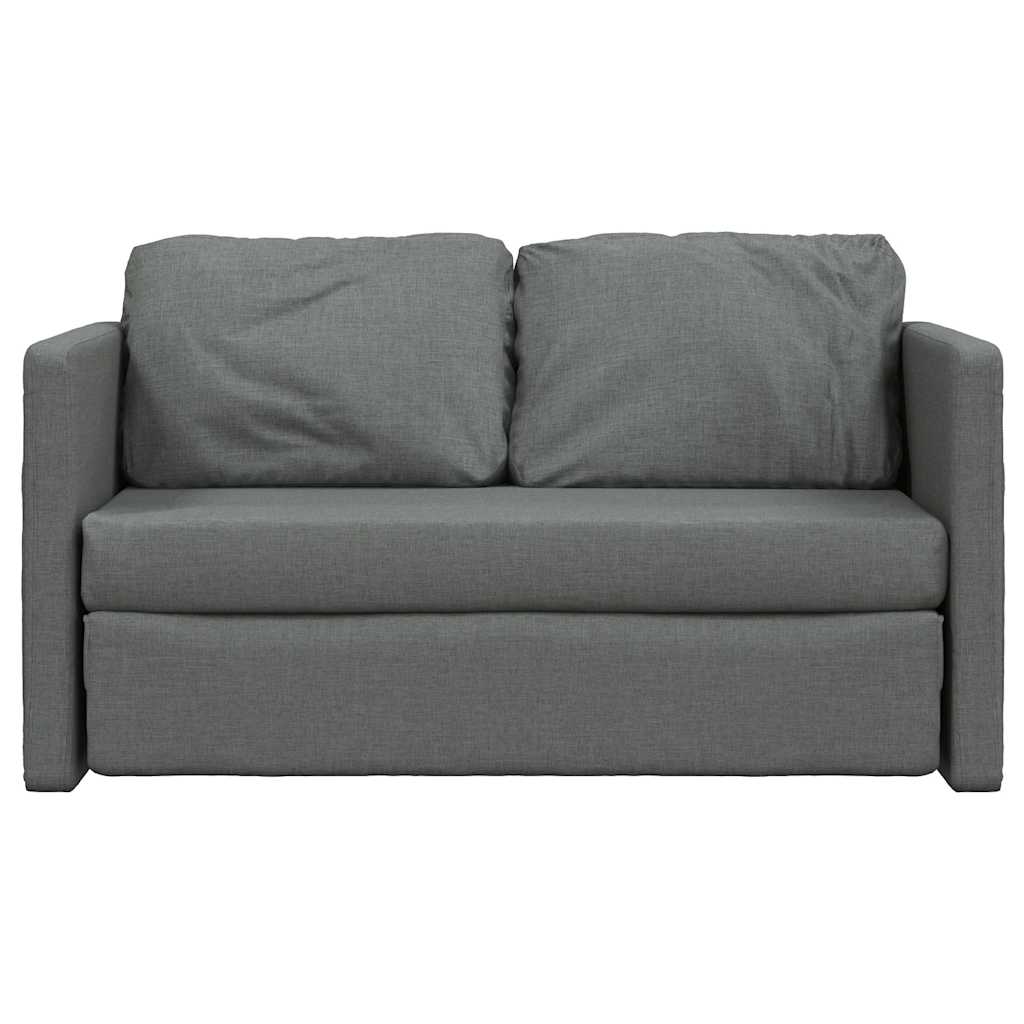 vidaXL Καναπές-Κρεβάτι Δαπέδου 2 σε 1 Σκ. Γκρι 112x174x55 εκ. Ύφασμα