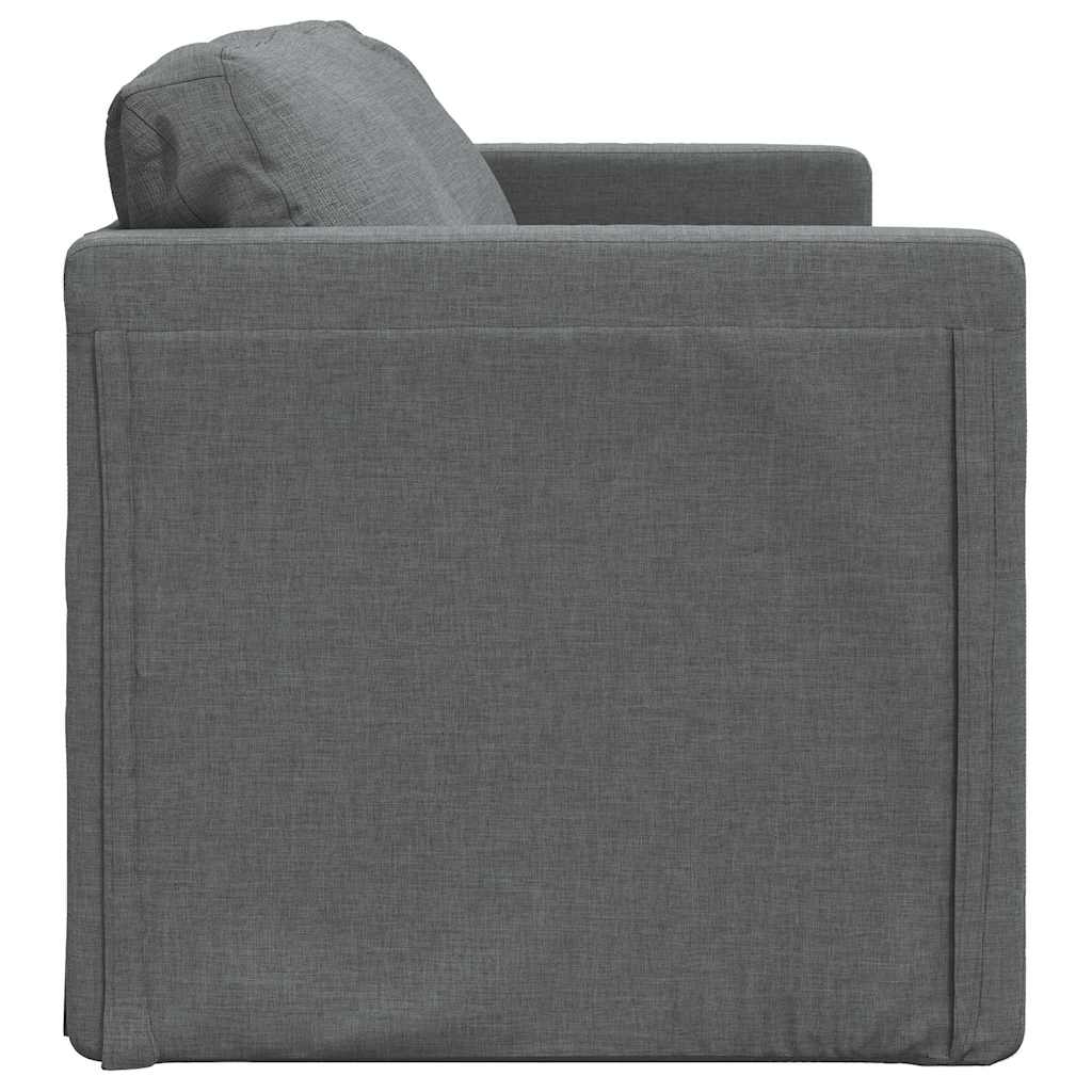 vidaXL Καναπές-Κρεβάτι Δαπέδου 2 σε 1 Σκ. Γκρι 112x174x55 εκ. Ύφασμα