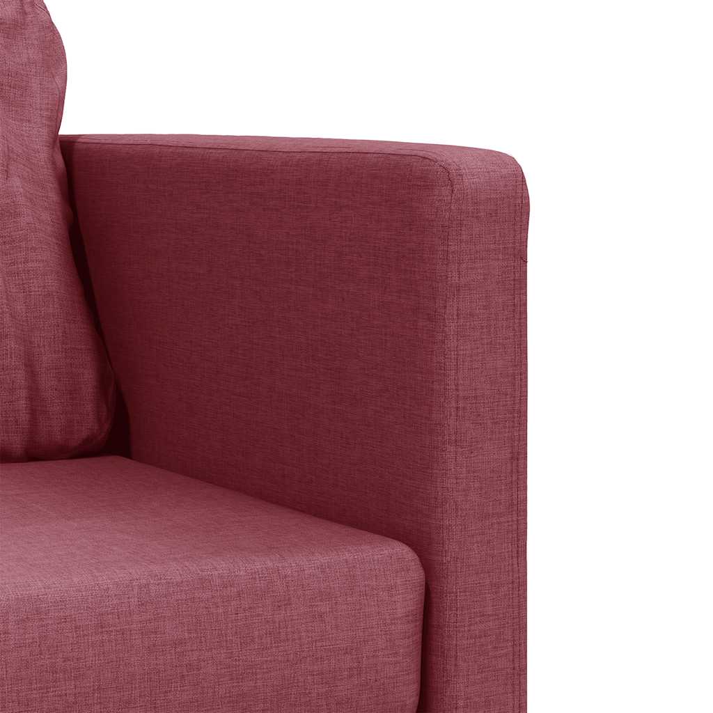 vidaXL Καναπές-Κρεβάτι Δαπέδου 2 σε 1 Μπορντό 112x174x55 εκ. Ύφασμα