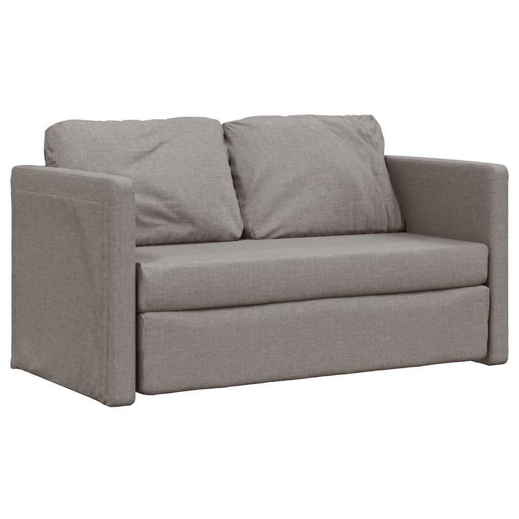 vidaXL Καναπές-Κρεβάτι Δαπέδου 2 σε 1 Taupe 112x174x55 εκ. Ύφασμα