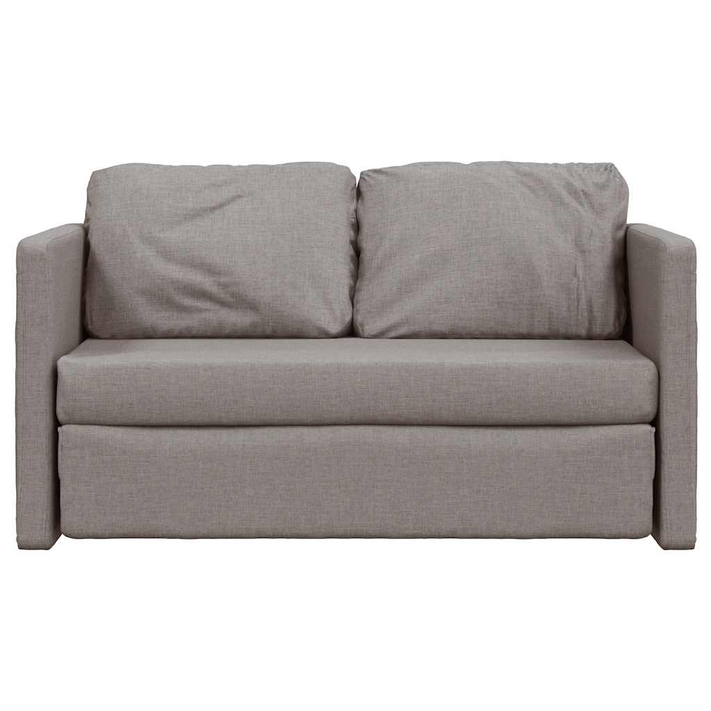 vidaXL Καναπές-Κρεβάτι Δαπέδου 2 σε 1 Taupe 112x174x55 εκ. Ύφασμα