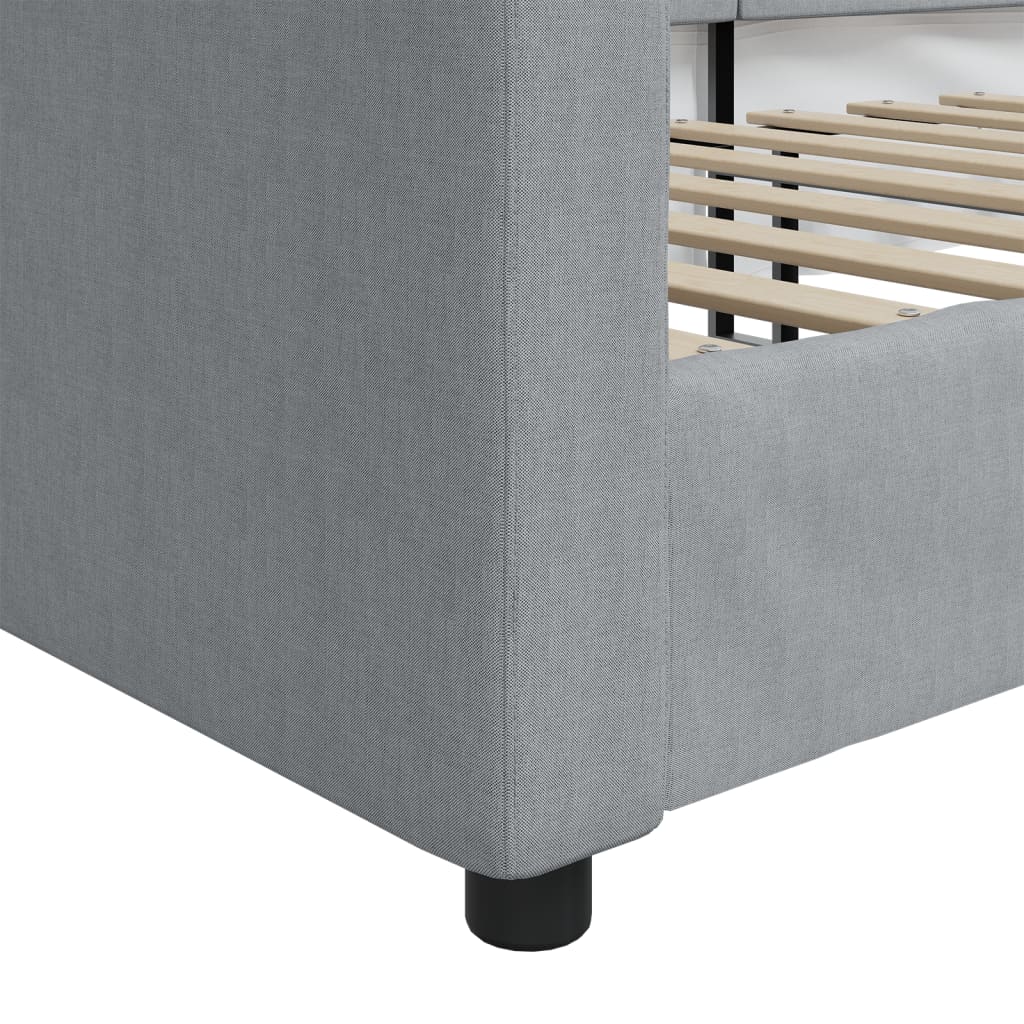 vidaXL Καναπές Κρεβάτι Ανοιχτό Γκρι 80 x 200 εκ. Υφασμάτινος