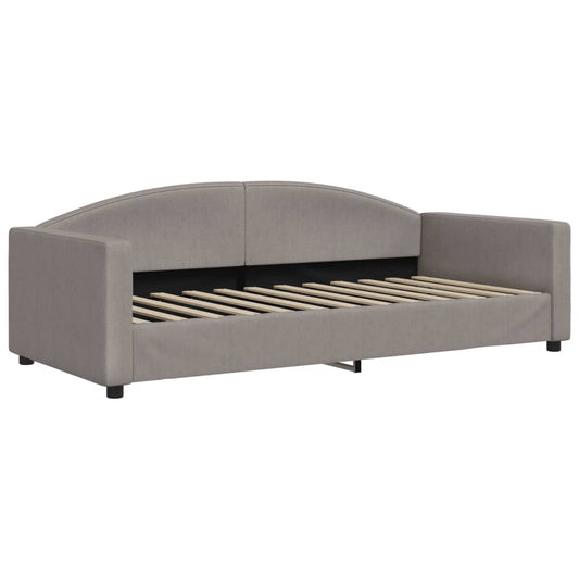 vidaXL Καναπές Κρεβάτι Taupe 90 x 200 εκ. Υφασμάτινος