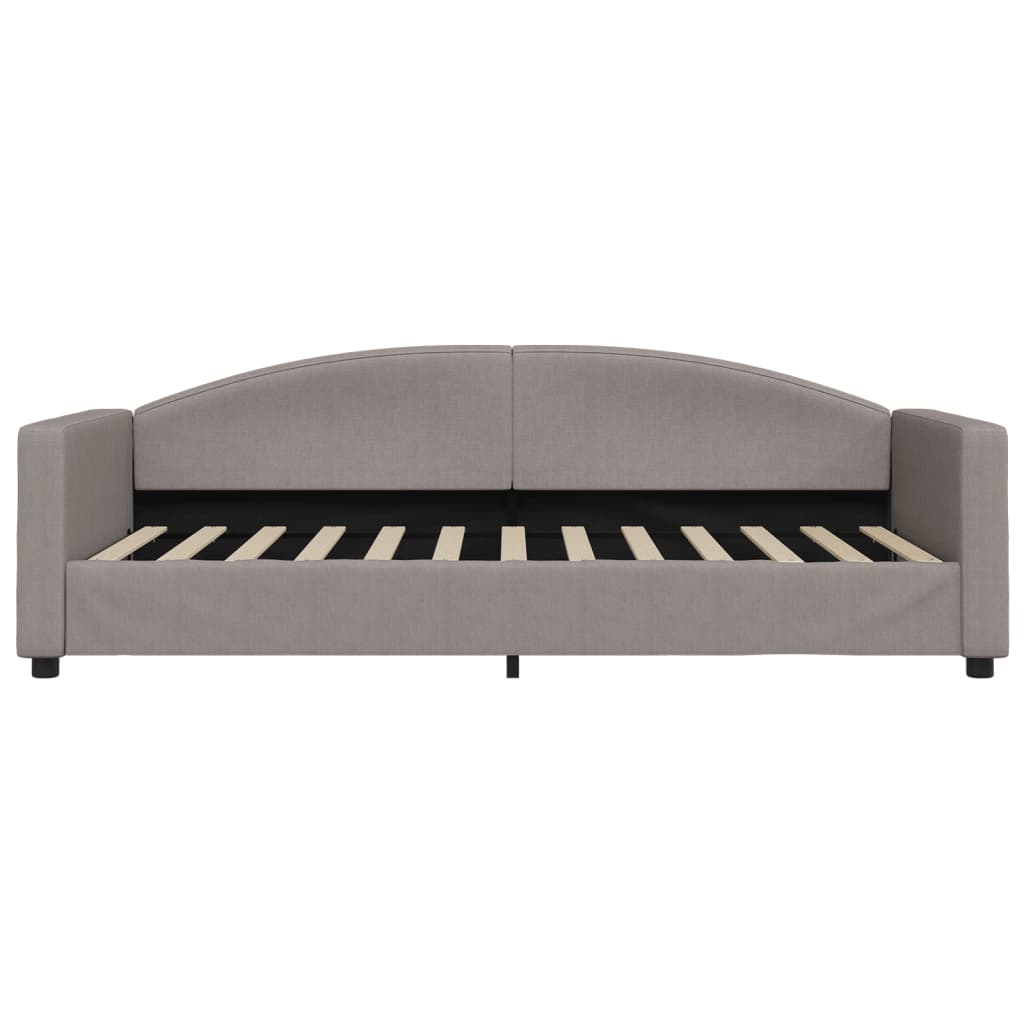 vidaXL Καναπές Κρεβάτι Taupe 90 x 200 εκ. Υφασμάτινος