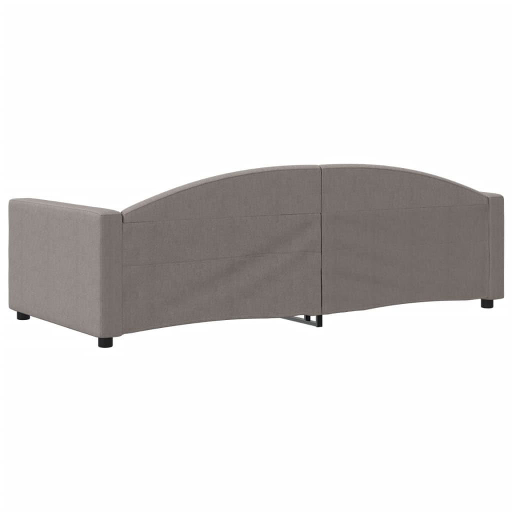 vidaXL Καναπές Κρεβάτι Taupe 90 x 200 εκ. Υφασμάτινος