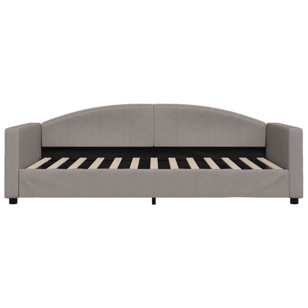 vidaXL Καναπές Κρεβάτι Taupe 100 x 200 εκ. Υφασμάτινος