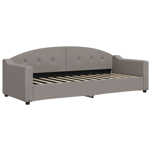 vidaXL Καναπές Κρεβάτι Taupe 80 x 200 εκ. Υφασμάτινος