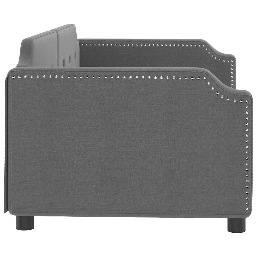 vidaXL Καναπές Κρεβάτι Σκούρο Γκρι 80 x 200 εκ. Υφασμάτινος