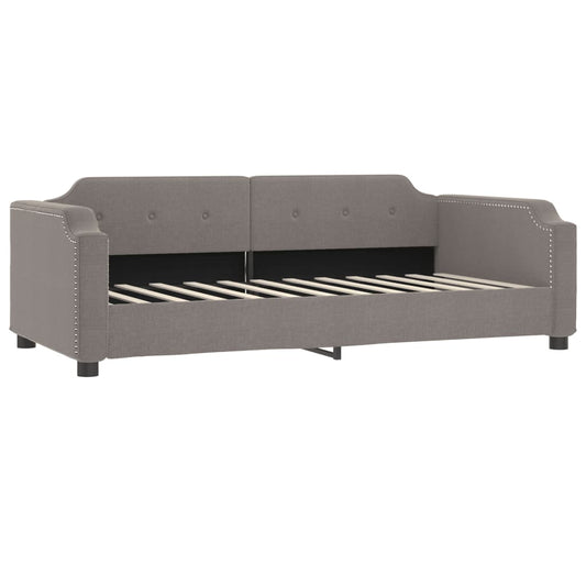 vidaXL Καναπές Κρεβάτι Taupe 90 x 200 εκ. Υφασμάτινος
