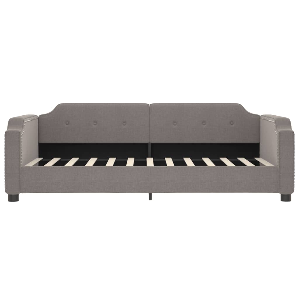 vidaXL Καναπές Κρεβάτι Taupe 90 x 200 εκ. Υφασμάτινος