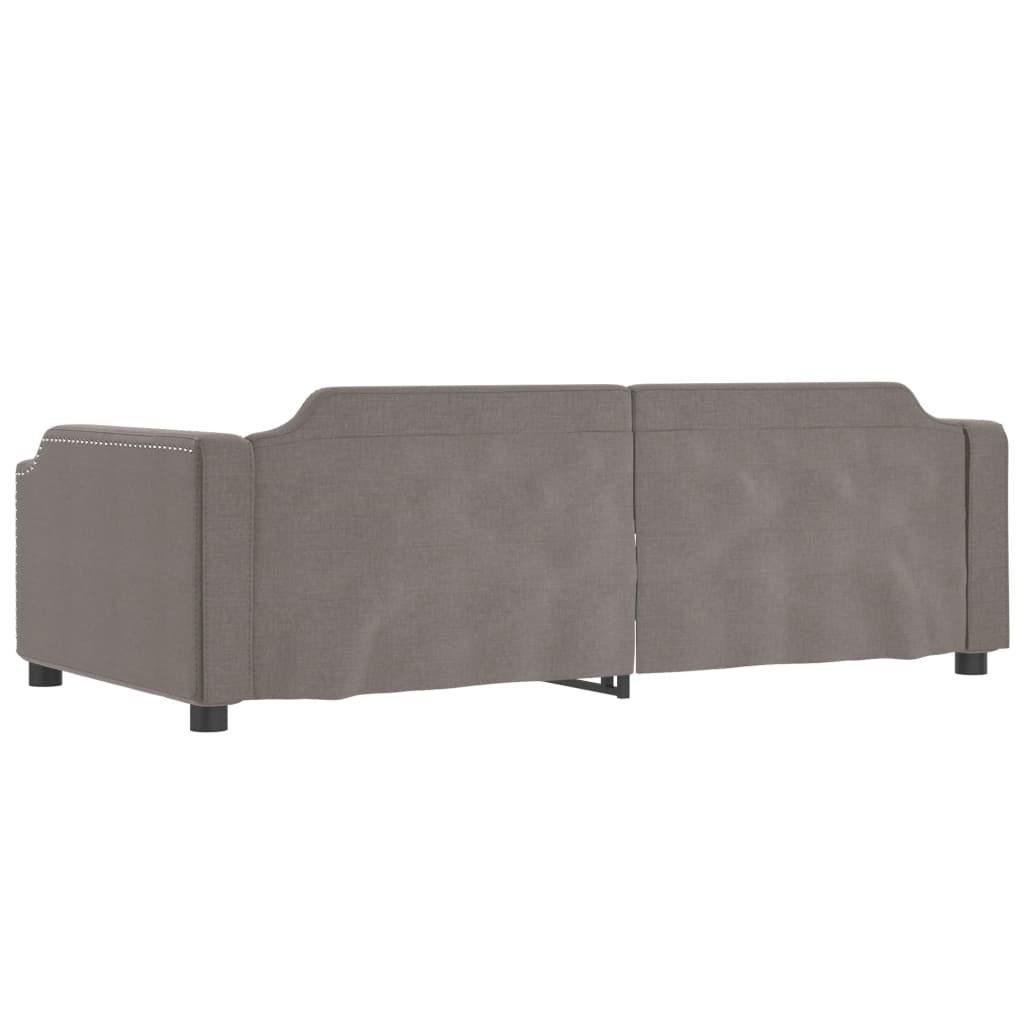 vidaXL Καναπές Κρεβάτι Taupe 90 x 200 εκ. Υφασμάτινος
