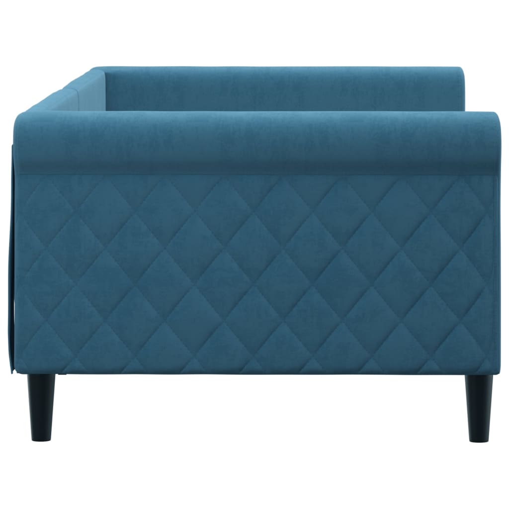 vidaXL Καναπές Κρεβάτι Μπλε 90 x 200 εκ. Βελούδινος