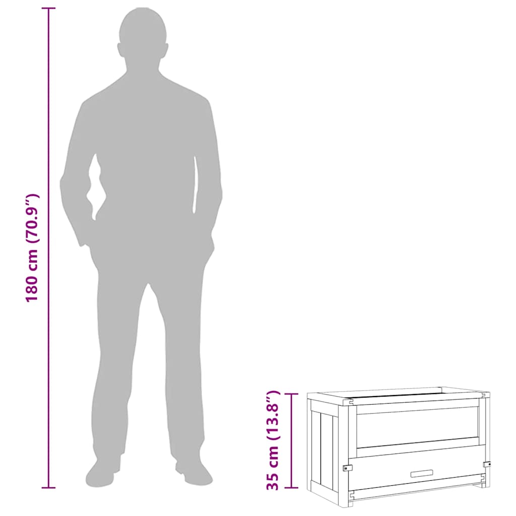 vidaXL Κλουβί Χάμστερ 60 x 30 x 35 εκ. από Μασίφ Ξύλο Ελάτης