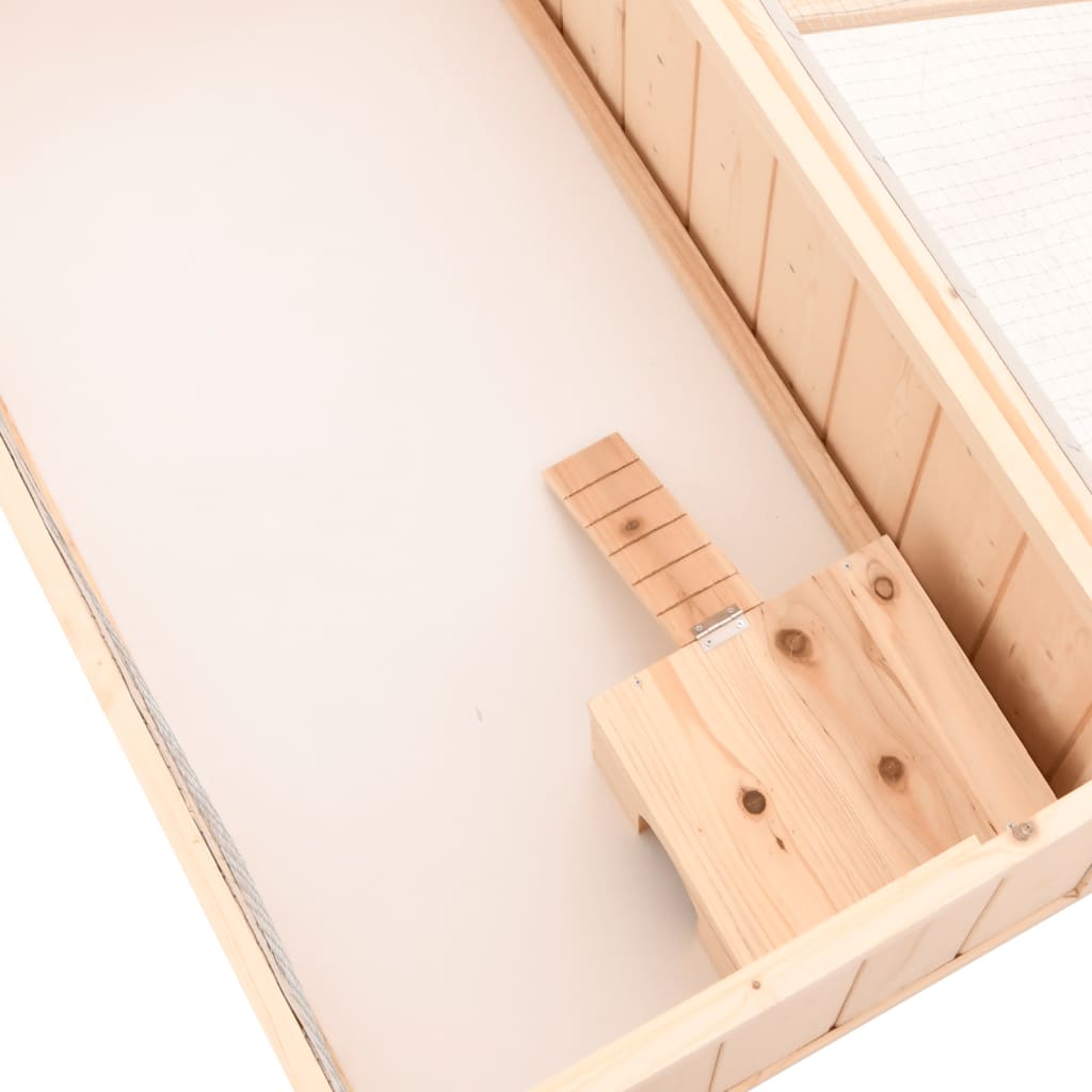 vidaXL Κλουβί Χάμστερ 104 x 52 x 38 εκ. από Μασίφ Ξύλο Ελάτης