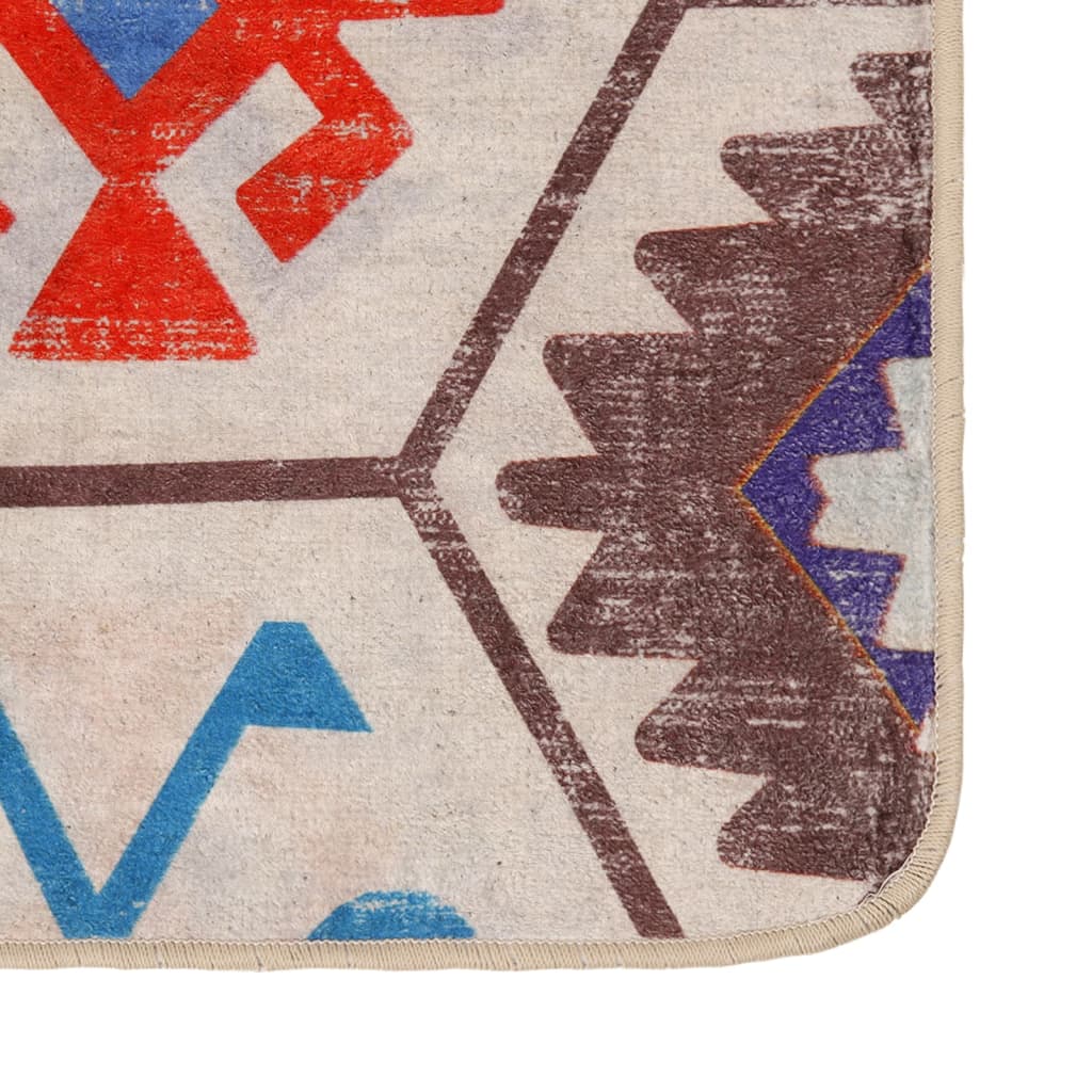 vidaXL Χαλί Πλενόμενο Αντιολισθητικό Πολύχρωμο 80 x 300 εκ.