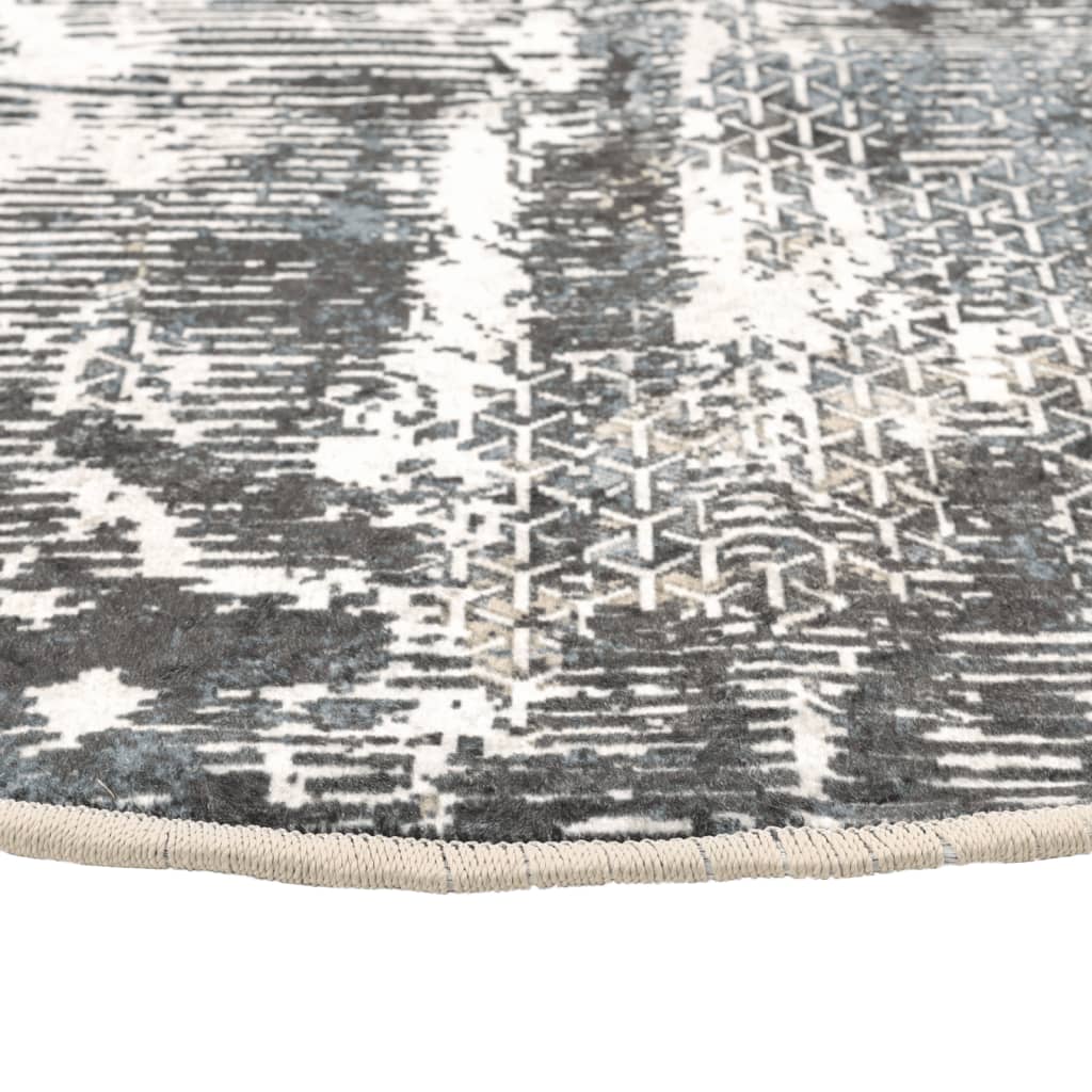 vidaXL Χαλί Πλενόμενο Αντιολισθητικό Πολύχρωμο Ø 120 εκ.