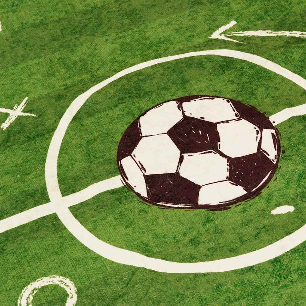 vidaXL Παιδικό Χαλί Γήπ. Ποδοσφ. Πλενόμ./Αντιολισθ. Πράσινο 160x230εκ