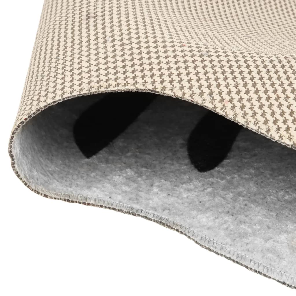 vidaXL Χαλί Πλενόμενο Αντιολ. Σχέδιο Ζέβρας Μαύρο/Λευκό 120x170 εκ.