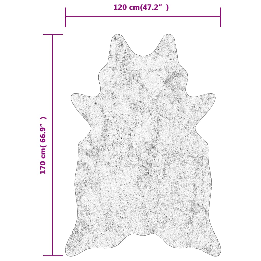 vidaXL Χαλί Πλενόμενο Αντιολ. Σχέδιο Ζέβρας Μαύρο/Λευκό 120x170 εκ.