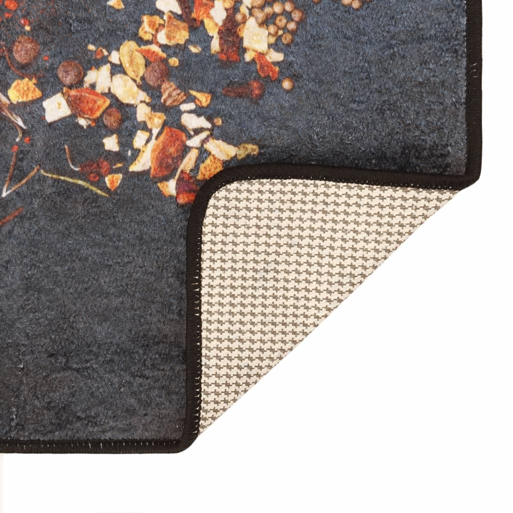 vidaXL Χαλί Κουζίνας Πλενόμενο Αντιολισθητικό Πολύχρωμο 60x180 εκ.