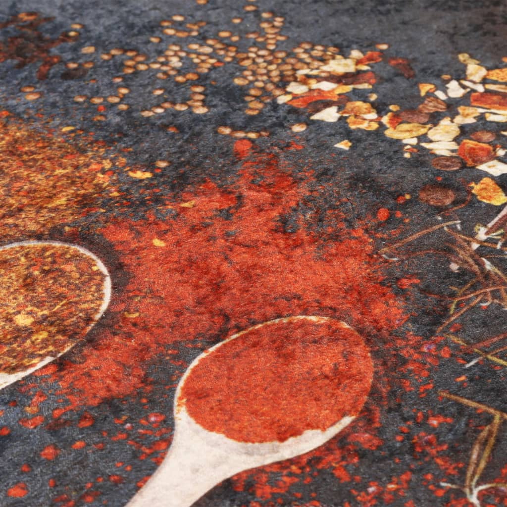 vidaXL Χαλί Κουζίνας Πλενόμενο Αντιολισθητικό Πολύχρωμο 60x180 εκ.