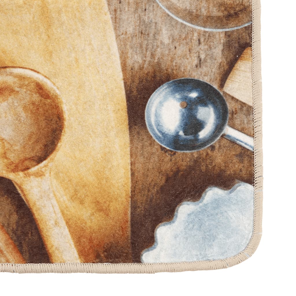 vidaXL Χαλί Κουζίνας Πλενόμενο Αντιολισθητικό Πολύχρωμο 60x180 εκ.