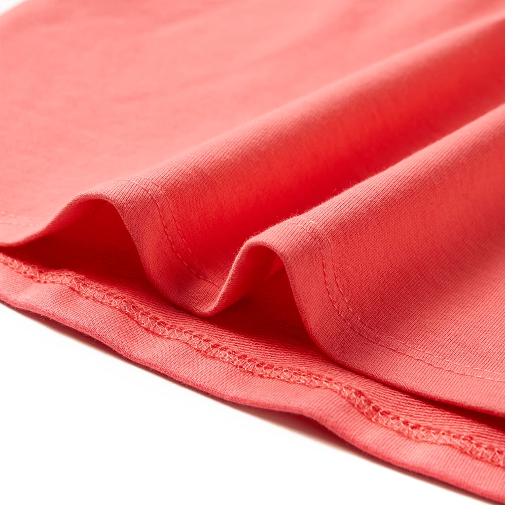 Φόρεμα Παιδικό με Κορδόνι Κοραλί 116