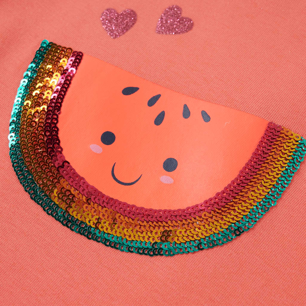 Μπλουζάκι Παιδικό με Βολάν Μανίκια Κοραλί 92